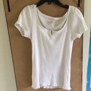 White lettuce edge tshirt